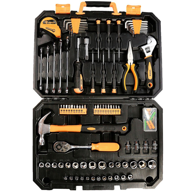 Jogo de Ferramentas Manuais com 128 Peças DEKO-DKMT128