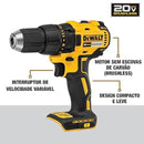 Parafusadeira Furadeira de Impacto Brushless 1/2” Pol. 20V Li-Ion com 2 Baterias, Carregador Bivolt e Maleta - Profissional DEWALT-DCD7781D2-BR