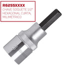 Chave Soquete Ponta Hexagonal de 6mm com Encaixe de 1/2 Pol.. GEDORE RED-R62550610