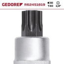 Chave Soquete Hexalobular T40 com Encaixe de 1/2 Pol. GEDORE RED-R62451810
