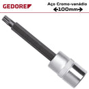 Chave Soquete Multidentado Longo M12 com Encaixe de 1/2Pol. GEDORE RED-R62701219