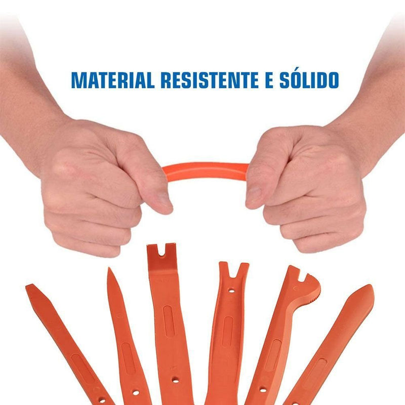 Jogo de Espátulas Automotivas com 6 Peças FORTGPRO-FG6066S