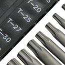 Chave Soquete de 1/4 Pol. com 07 Bits tipo Tork com Guia KINGTONY-2128PR