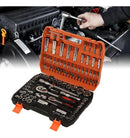 Kit 108 Peças Soquete 1/2aço Crv Profissional Pronta Entrega Cinza-escuro