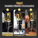 Kit 3 em 1 Parafusadeira e Furadeira 48V Profissional - 2 Baterias, Alta Performance