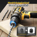 Kit 3 em 1 Parafusadeira e Furadeira 48V Profissional - 2 Baterias, Alta Performance